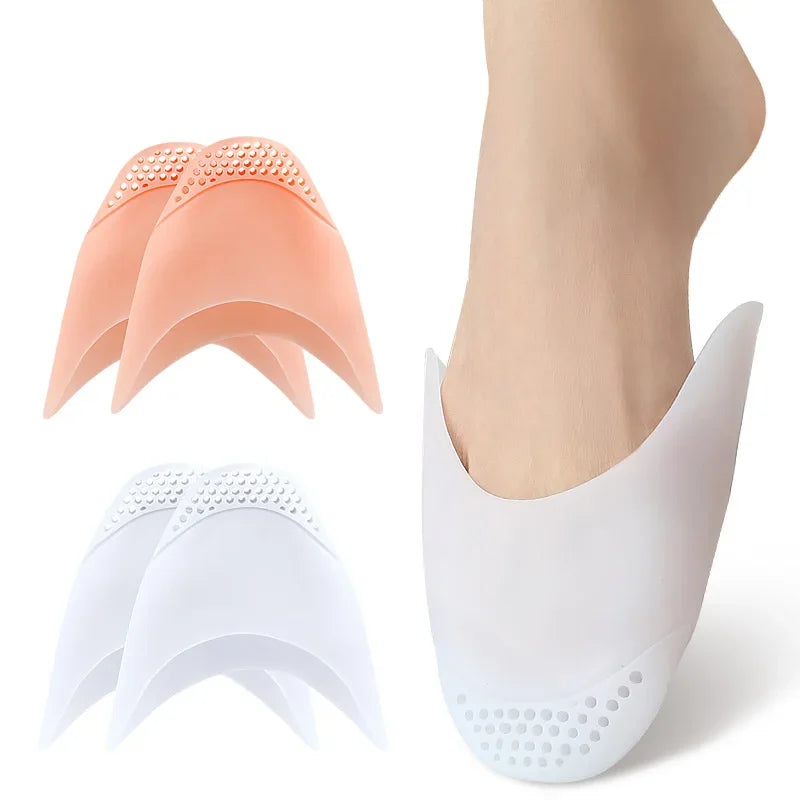 Melentl New Silicone Gel Toe Caps Soft Ballet Pointe Dance Athlete Shoe Pads for Girls Women