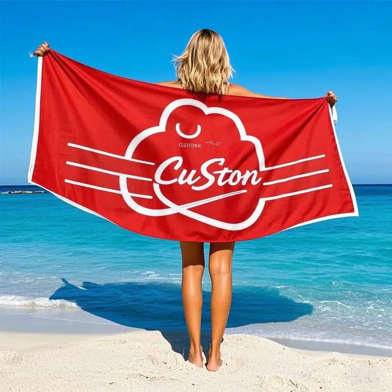 Free Sample Summer Sand Free Beach Towel Wholesale Hotel Face Hand Beach Custom Design Towel Digital Printing Beach Towels
