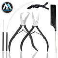 Professional Microlink & Itip Extensions Tool Kit Black Stainless Steel Hair Extension Pliers