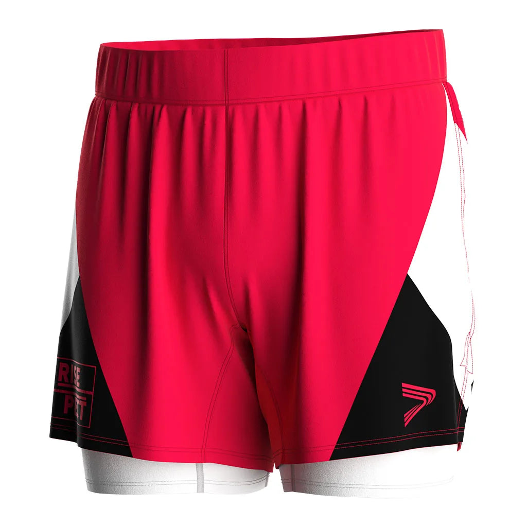 Men's Double-Layer Sports Shorts With Compression High-Performance Training & Workout Shorts for Fitness and Sports