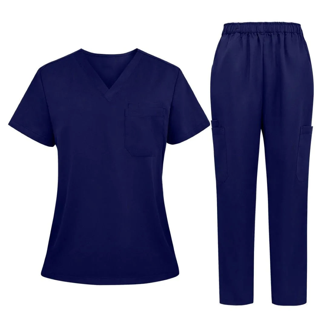 Bangladesh China Factory Price Custom Logo Embroidery  3XL Men Women Simple Casual Loose Large Size  Doctor Nurse Uniform