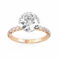 IGI Certified VVS Lab-Grown Zircon Custom Brilliant Cut Pave Yellow Gold Engagement Ring 10K 14K 18K Sterling Silver Party