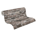 Made in Germany - Wallpaper rolls Stone Grey Brown Beige - Non Woven Vinyl - Wallpaper Stone Look for Walls - 1005 x 053 m