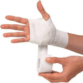 Manufacturer Protective White Cotton Tape Wrist & Ankle Fixing Sports Bandage with Tooth Edg