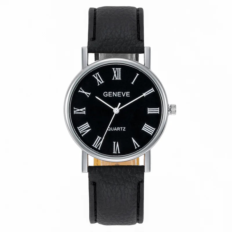 Fenyi Wholesale Factory Direct Sales Business Casual Fashion Trend Gift Round Alloy Leather Strap Quartz Watch Mens Boys