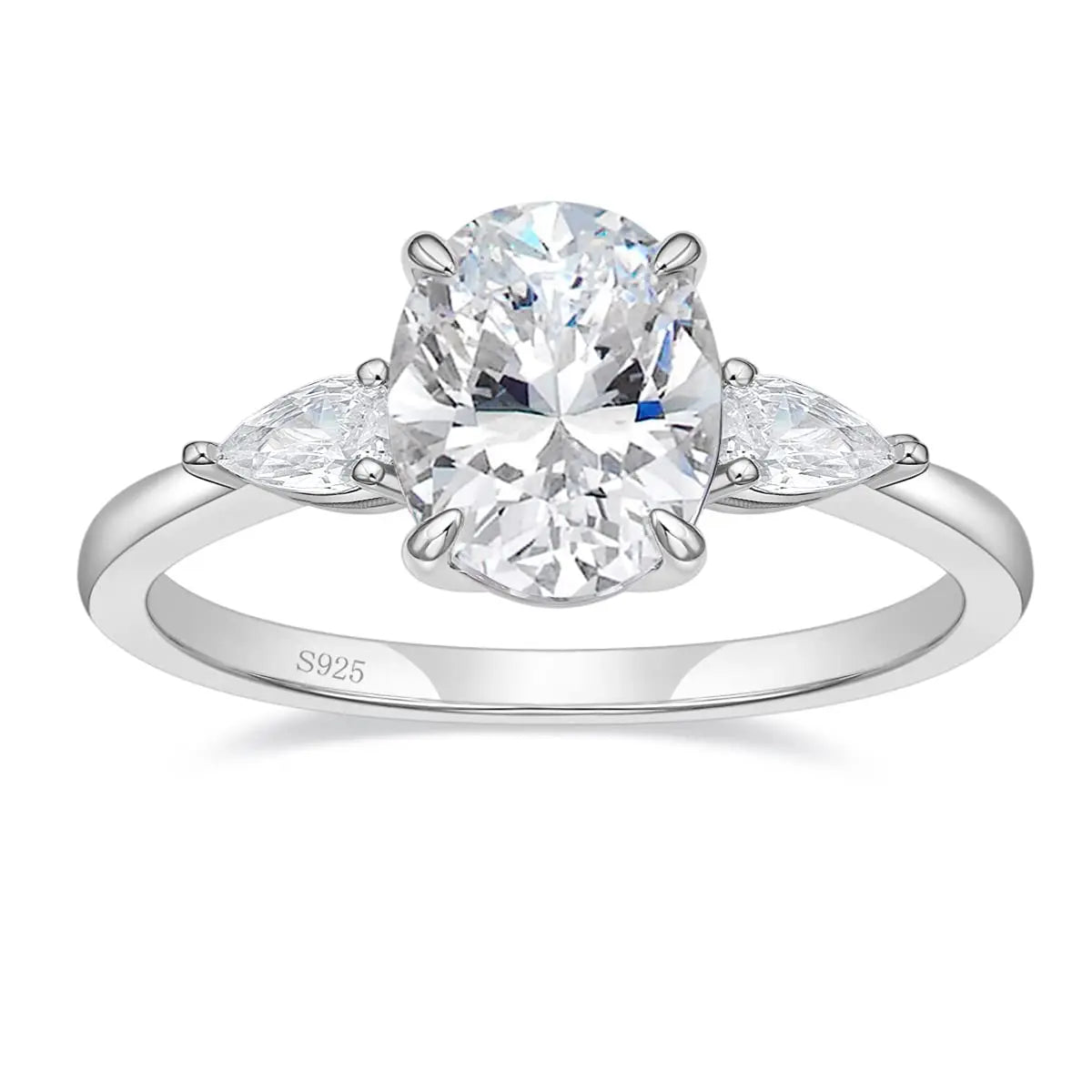2 Carat Moissanite Ring Oval Moissanite Engagement Rings Affordable Moissanite Engagement Rings