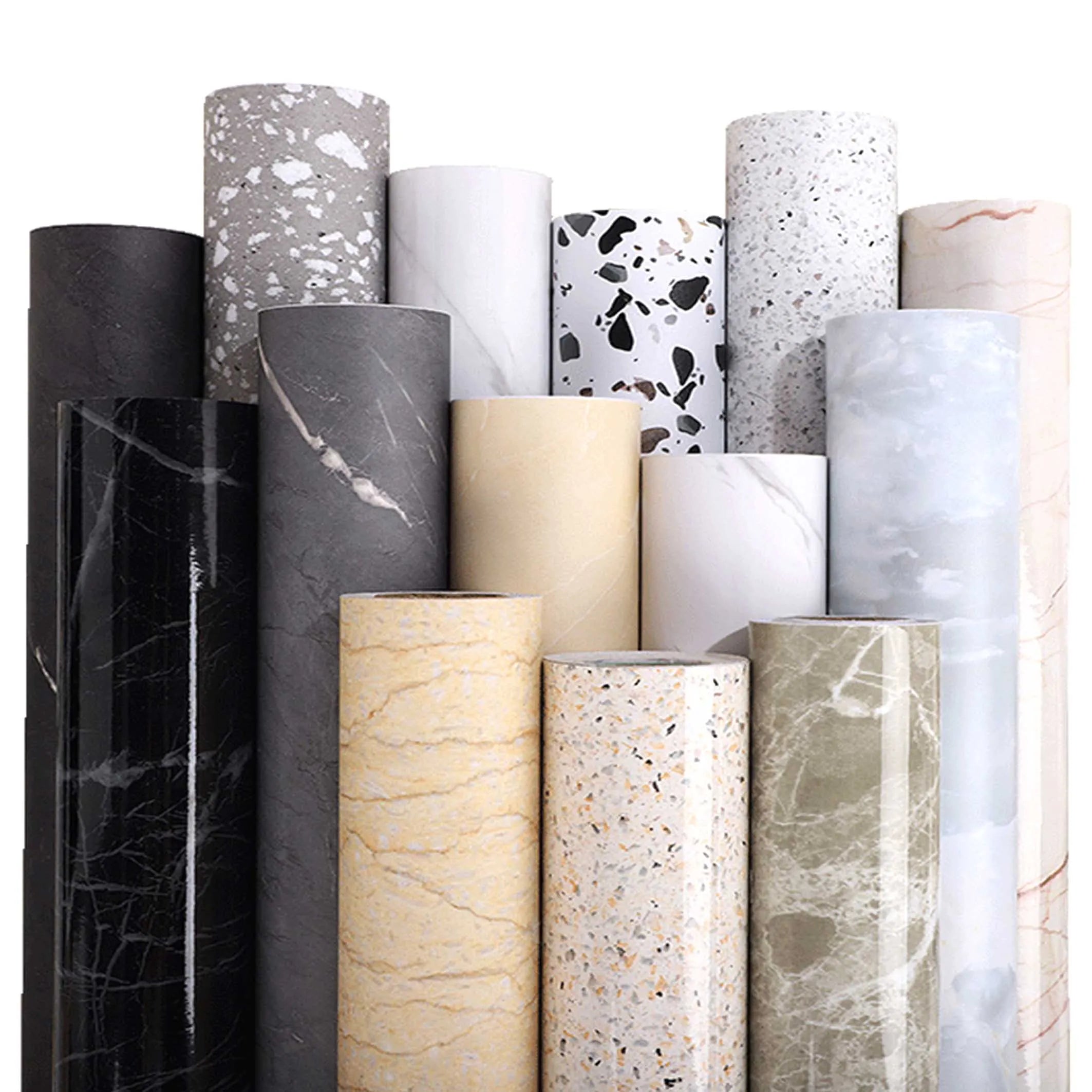 Practical Hot Sale Marble Paper That Can Be Put All on Top of the Paper Marble Grain Pvc Decorative Film