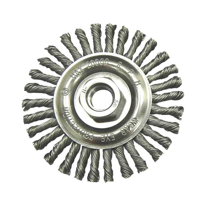 Pexmientas 125mm Coating Removal and Metal Cleaning Polishing and Rust Removal Twist Angle Grinder Steel Wire Brush Wheels MegaBDM