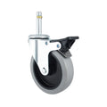 CCE 4 Inch Bronze Ring Stem PVC Caster Roller Dolly Various for Outdoor Warehouse Hospitals Living Rooms Dining Kitchens