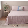 Solid Color Duvet Pure Linen Bed Sheets 100% Linen Bed Sheets Plain Colored 4 Piece French Flax Linen Bedding Set