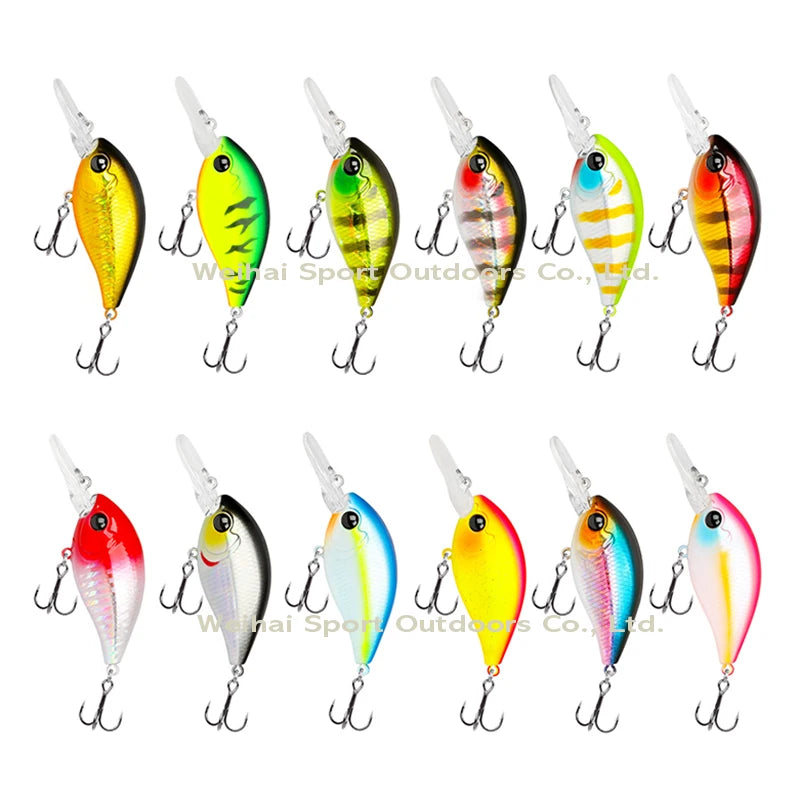 High-end Crank Fishing Lure Wobbler Floating Artificial Hard Bait Trout 59mm 13g Crankbait Japan Fishing Lure MegaBDM