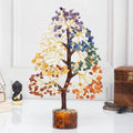 Wholesale 7 Chakra Gemstone Tree 300 Beads Handmade Natural Crystal Wire Bonsai Life 100% Natural Healing Feng Shui Love MegaBDM