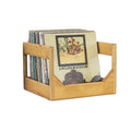 12-Inch Wooden Vinyl Record Display Crate Storage Bin for Vinyl Records Collection Box
