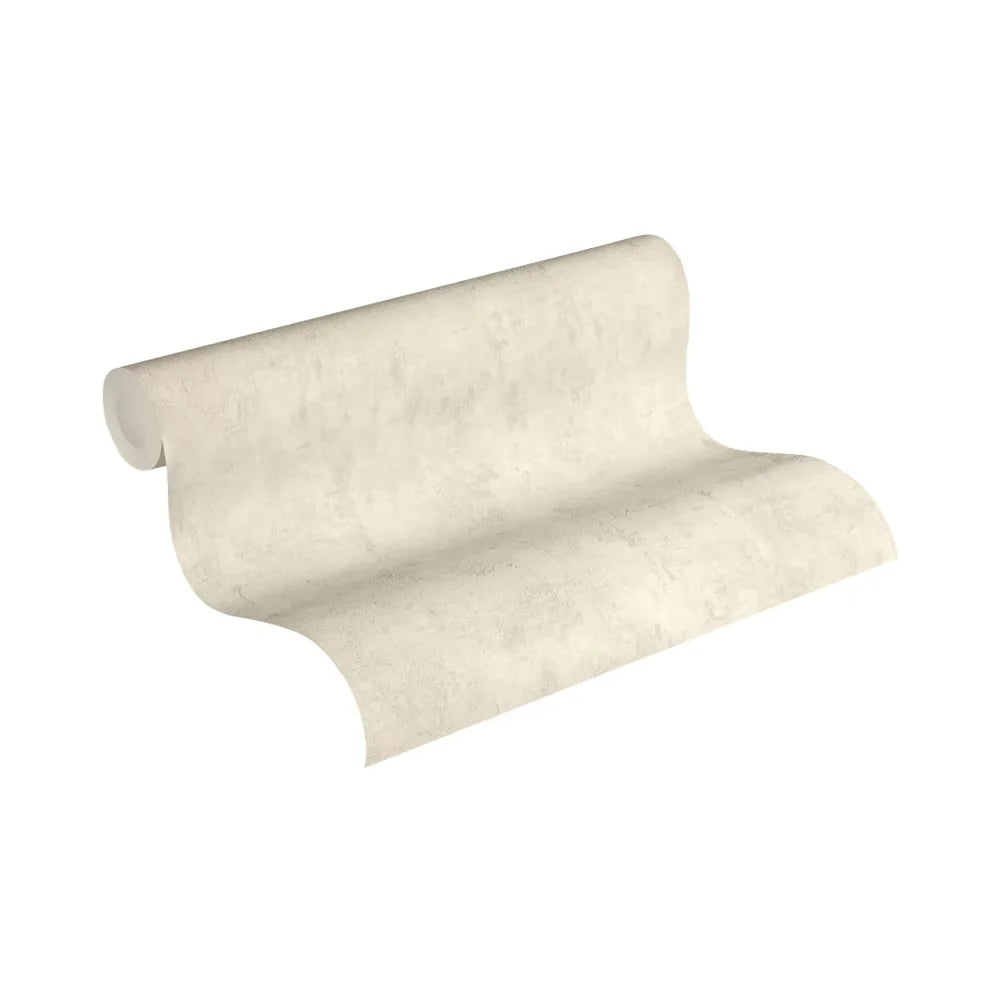 Made in Germany - Wallpaper rolls Structure Beige - Non Woven Vinyl - Modern Wallpaper Plaster Look for Walls - 1005 x 053 m
