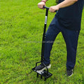Industrial-Grade T-Handle Lawn Spike Aerator Manual Soil Aerating Tool with Four Iron Spikes OEM Customizable Hollow Tine Design