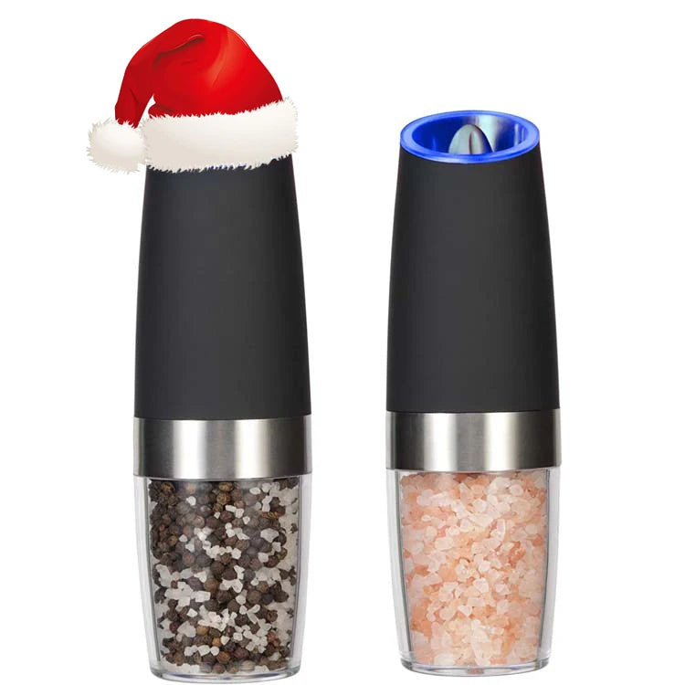 Perfect Handheld Gravity Electric Salt and Pepper Grinder Set