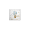 Made In Germany - Home Decor Canvas Picture Hot Air Balloon With Clouds Blue Beige - Art Beige Blue - Canvas Stretcher Frame