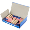 Disposable Bamboo Cocktail Toothpicks with Country Flags Eco-Friendly for Party Bar & Catering Use