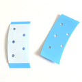 Low MOQ Wig Tape Strips 36pcs Double Sided Waterproof Lace Wigs Adhesive Tape for Lace Wig Toupee (Blue with Hole) MegaBDM