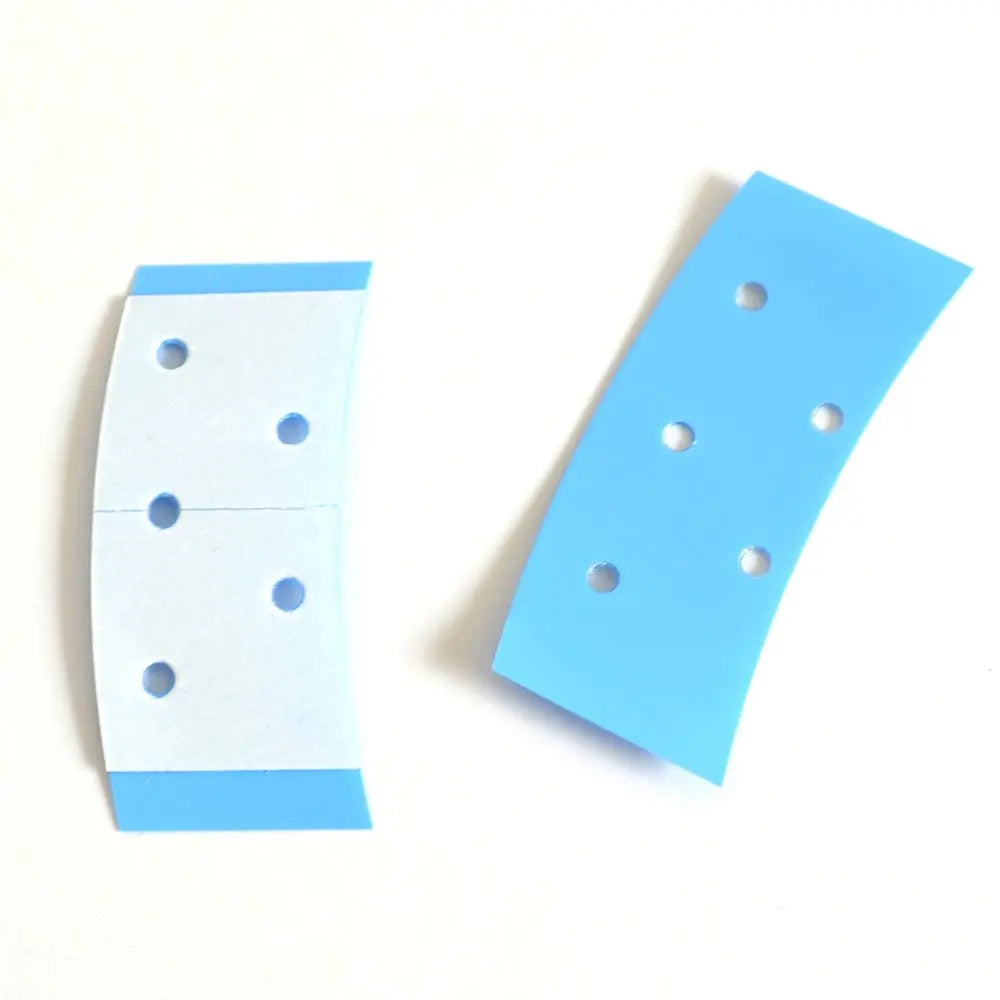Low MOQ Wig Tape Strips 36pcs Double Sided Waterproof Lace Wigs Adhesive Tape for Lace Wig Toupee (Blue with Hole) MegaBDM