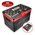 Anjuny 48L Thickened Portable  Plastic Tote Storage Box Container  With Locking Lid