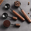 2024 15ml Tools Accessories Measuring Logo Spoon Bamboo Stainless Steel Wooden Coffee Scoop
