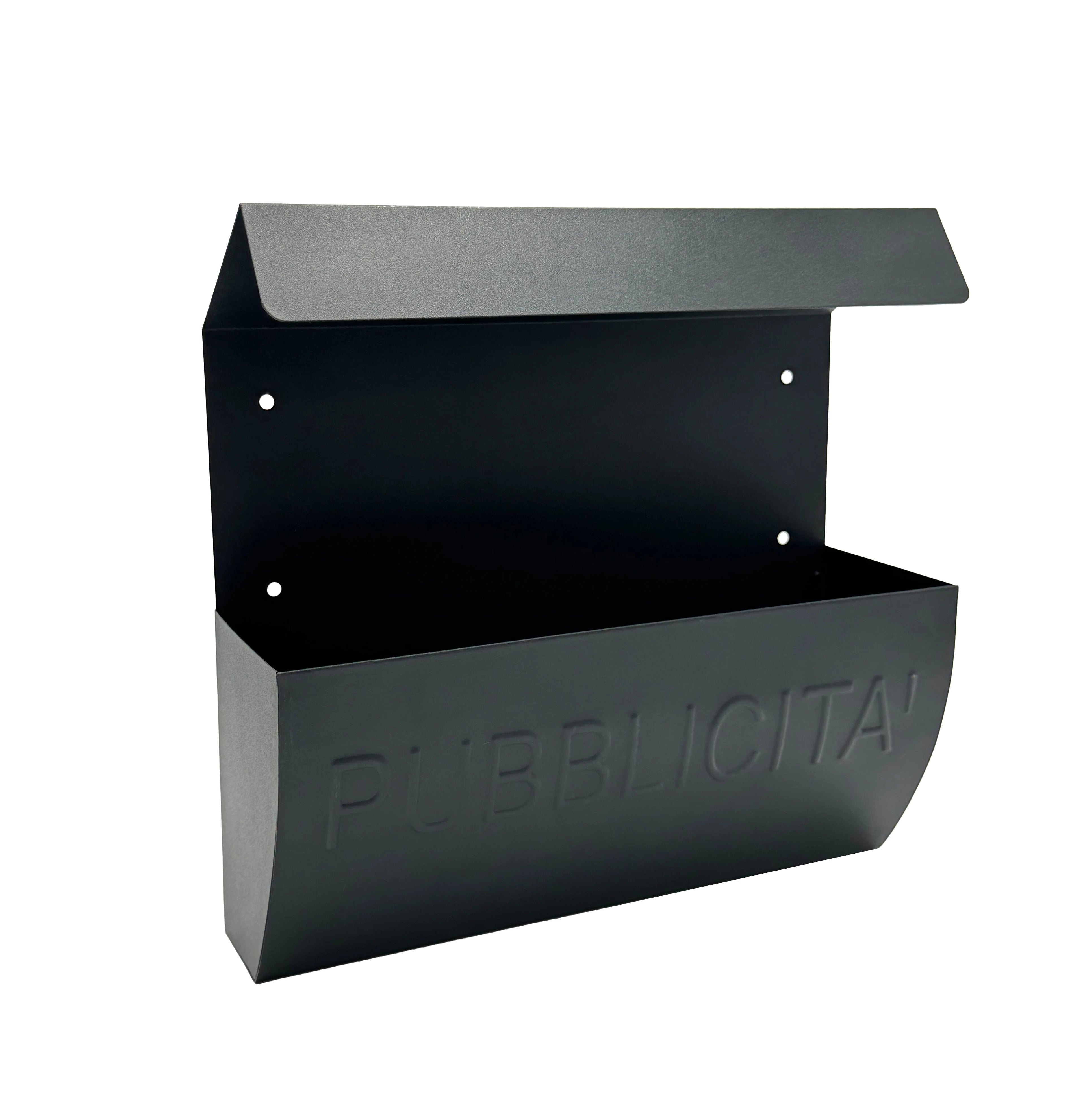 Custom High Quality Free Standing Outdoor Mailbox Vintage Design Galvanized Sheet 380x100x350mm 50L Capacity