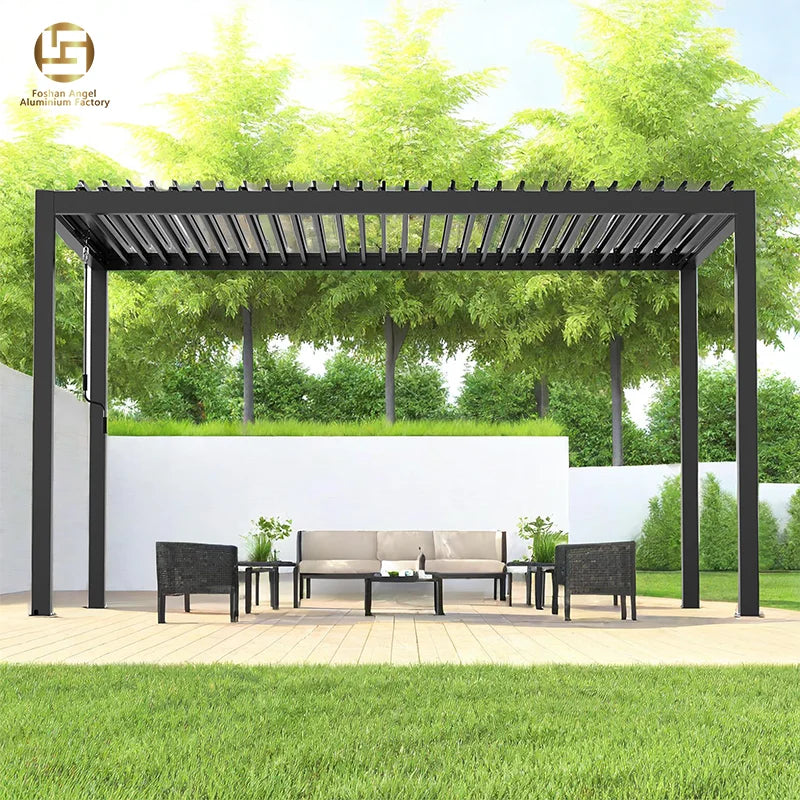 Durable Garden Pergola Motorised Aluminum Pergola 3x4 Pergola Garden Pergola 4*4 Pergola En Aluminium Canopy & Gazebo & Pergola