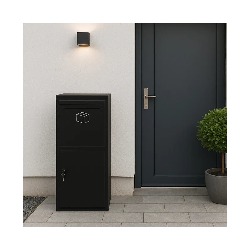 Modern Waterproof Steel Free-Standing Custom Safety Letter & Parcel Mailbox with Anti-Theft Name Lock for POST