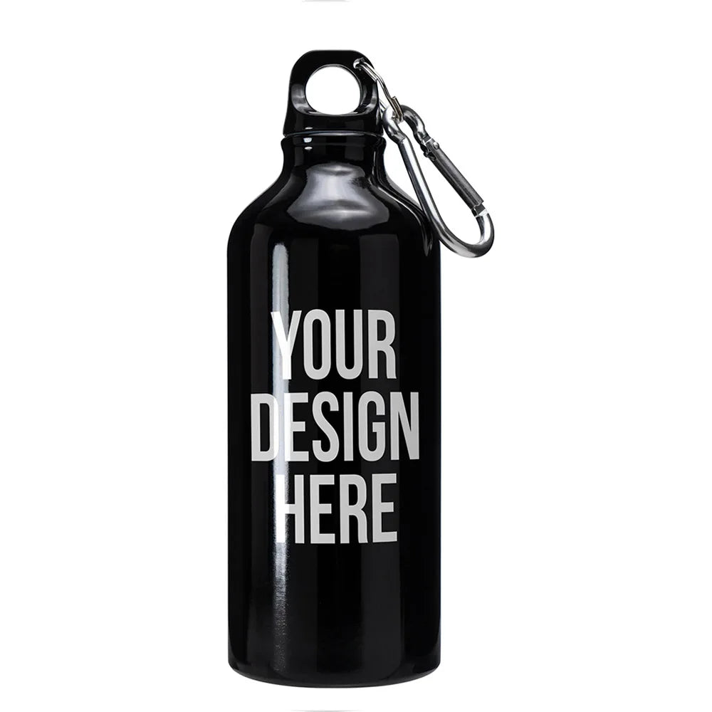 Custom Logo 20oz Reusable Wide Mouth Travel Aluminum Sports Water Bottle for Outdoor Events Giveaway