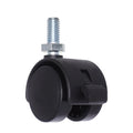 Modern Hard Nylon Wheel Lock M8 Threaded Stem 30MM Small for Living Room Kitchen Dining Warehouse-for Supermarket Hotel Bedroom