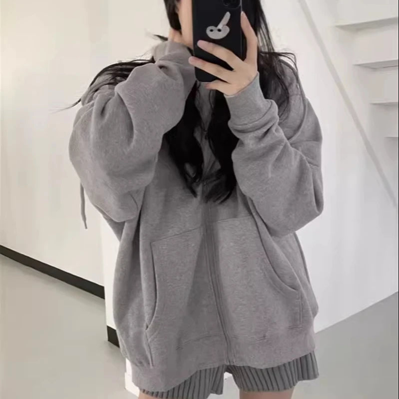 Custom Breathable Oversized Knitted Zip-Up Hoodie-Men's & Women's 100% Cotton High Street Style | Spider Hoodie Design