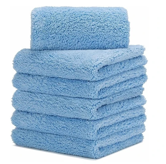 Microfiber Edgeless Cleaning Cloths Soft Wipe Plush Edgeless Microfibre Advanced Buffing Towel 500 GSM