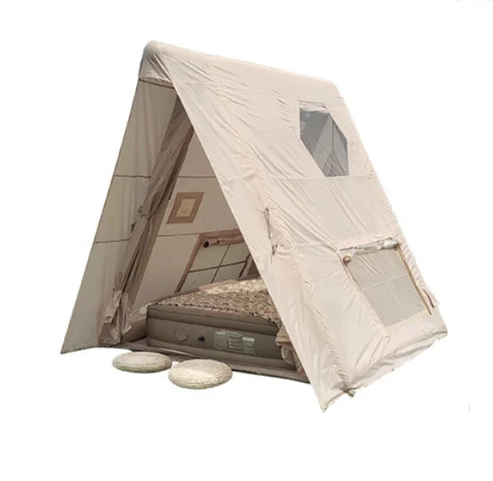 Beach Outdoor Triangle Skylight UV-resistant Rainproof Air Inflatable Camping Tent