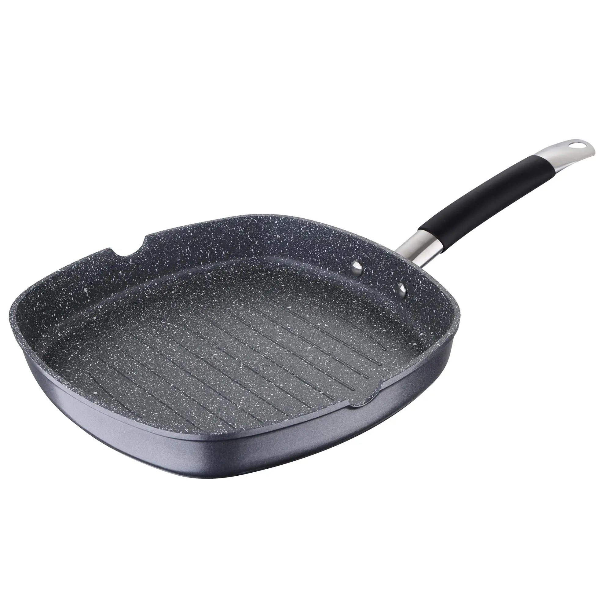 MasterPRO 28x28x4.5cm Grill Pan in Forged Aluminum Grey