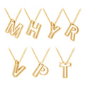 PVD 18K Gold Plated Stainless Steel Jewelry Hollow Letter Pendant Fashion Necklace for Women Accessories Necklace P243456