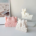 Lovers Couple Silicone Candle Mold DIY Love Portrait Candle Making Resin Soap Mold Valentine's Day Gifts Craft Home Decoration