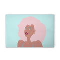 Made In Germany - Home Decor Canvas Picture Retro Whitney - Wall Mural In Green And Pink - Canvas Picture On Stretcher Frame
