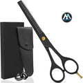 Professional 6.5-Inch Black High Carbon Hair Thinning Scissors for Salon Home Use Professional Barbers Texturizing Shears Beauty
