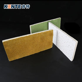 Kente 2*2 Modern Fire Rated Acoustical Board Square Mineral Fiber Panel for Heat Insulation Sound Absorption Damp Resistant