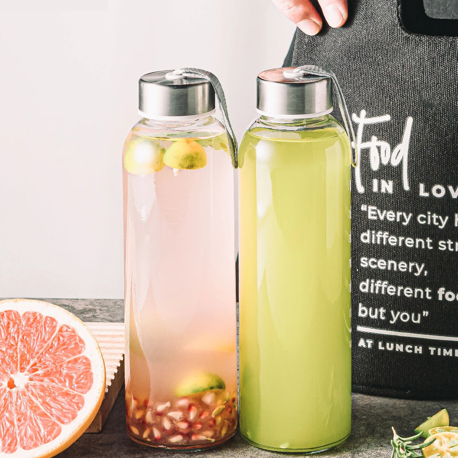 Wholesale BPA Free 500ml 750ml Water Bottle Sports Leak-Proof Clear  Water Bottle With Lid