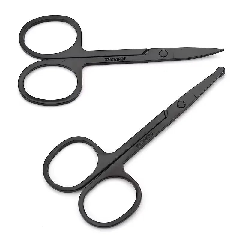 Beauty Makeup Action Beard Blade Brow Care Nail Scissor Cuticle Stainless Curved Steel Manicure Scissors Eyelash Eyebrow