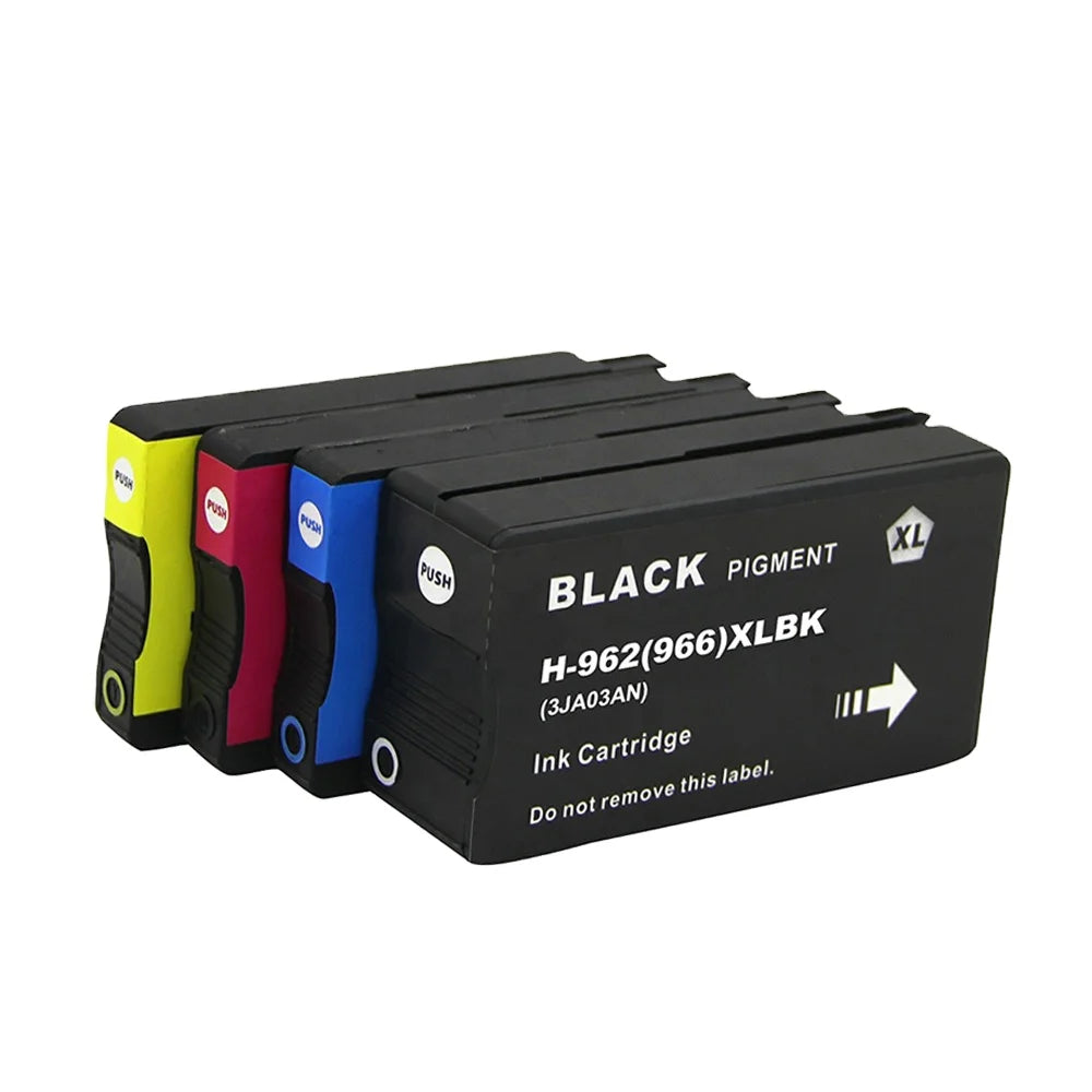 Tatrix 962XL Ink Cartridge 966XL 962 XL 966 Color Remanufactured Inkjet Ink Cartridge for HP OfficeJet Pro 9010/9012 Etc 962XL