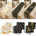 183*33cm Linen Eid Table Runner Ramadan Mubarak Decorations Eid Mubarak Table Runner Islamic Muslim Party Eid Decorations Gifts