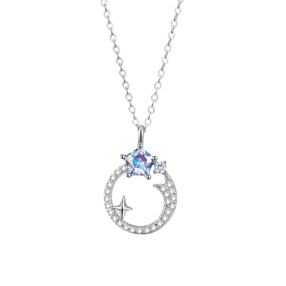 Wholesale Custom Romantic Plated OEM Charm 925 Sterling Silver Cute Fashion Jewellery Womens Jewellery Necklaces for Girlfriend