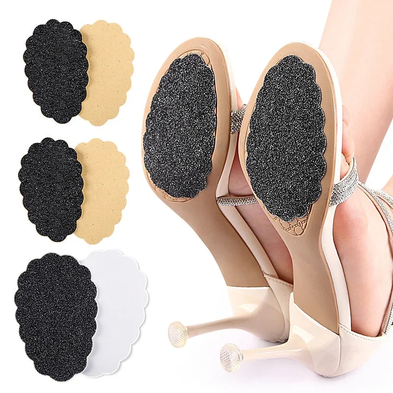 Non-Slip Shoe Pads Adhesive Sole Protectors for High Heels & Shoes Anti-Slip Grip Stickers for Shoe Bottoms