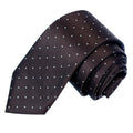 Exve Exclusive Brownish Squares Handmade Turkish Necktie