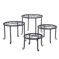 Wholesale Wrought Iron Single-Layer Flower Stand for Home & Garden for Nursery & Decoration Small Floor-Standing Flower Pot