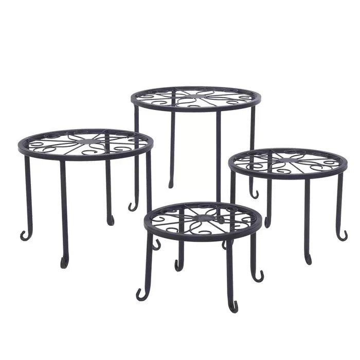 Wholesale Wrought Iron Single-Layer Flower Stand for Home & Garden for Nursery & Decoration Small Floor-Standing Flower Pot