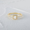 CANNER Luxury Designer S925 Sterling 18K Gold Plated Wedding Ring Sets Cubic Zirconia for Couples Fine Rings for Women